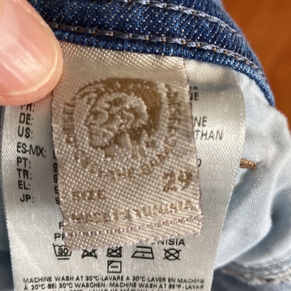 👖Diesel distressed/ patched jeans. Relaxed skinny low waist size 29 - Picture 16 of 16